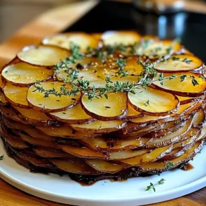 Knusprige Balsamico-Thymian Kartoffeltorte