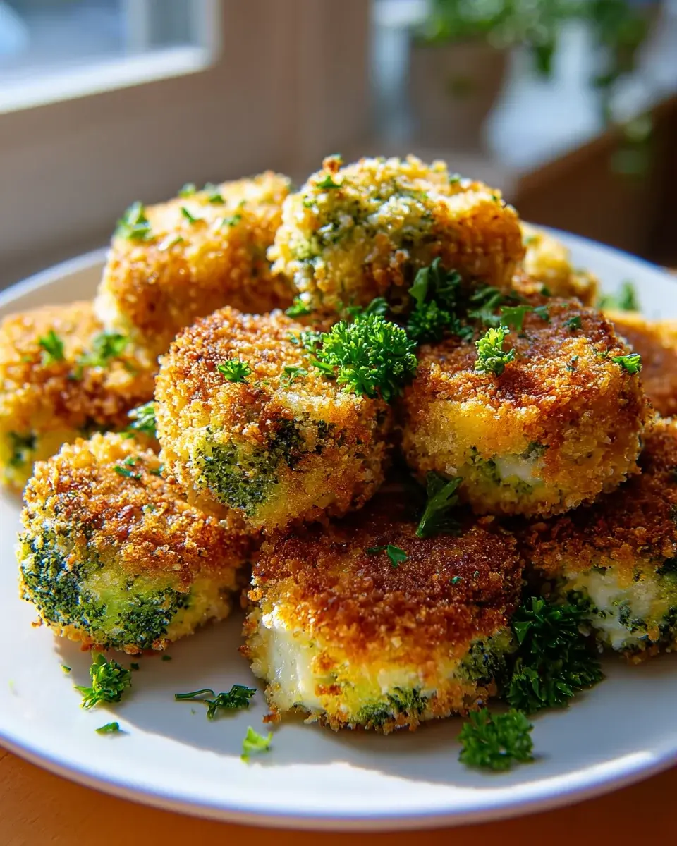 Knusprige Brokkoli Käse Nuggets