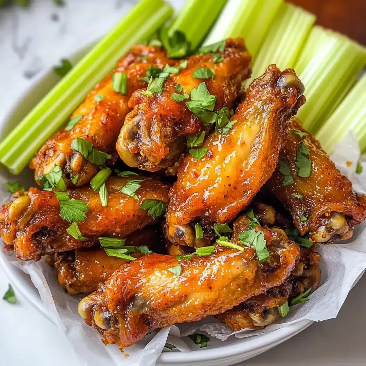 Knusprige Gebackene Hähnchenflügel