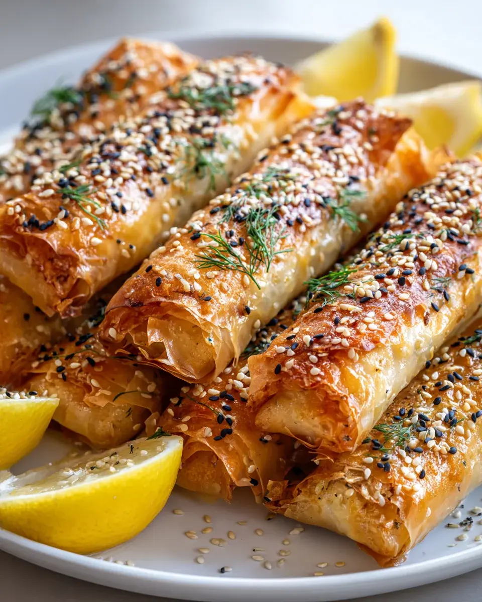 Knusprige Ofen Feta Ryllchen Einfach Lecker