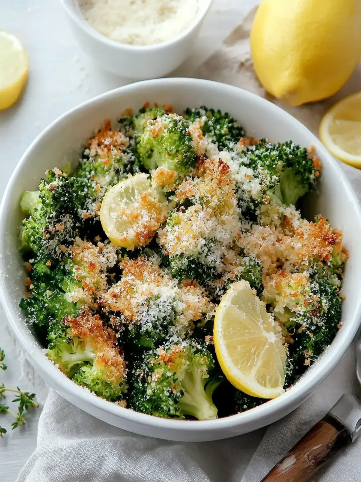 Knusprige Parmesanpanierte Brokkoliröschen