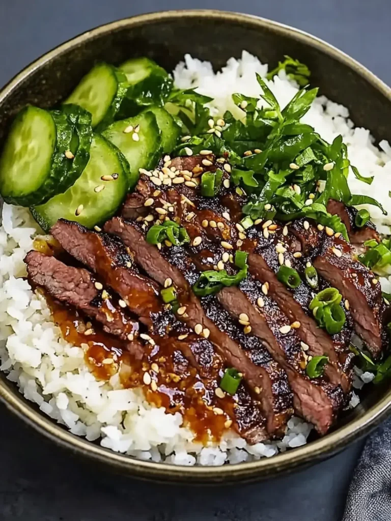 Ultimate Knusprige Rindfleisch-Reis-Bowl für leckeren Genuss