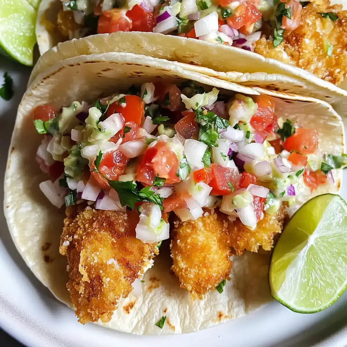 Knusprige frittierte Fisch Tacos