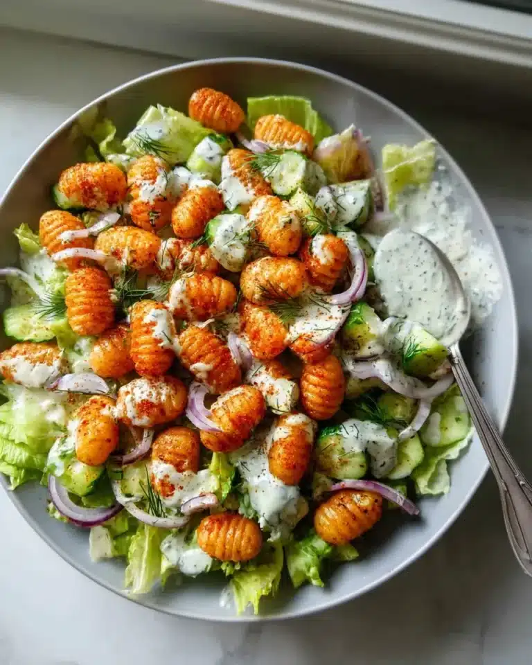 Knuspriger Gnocchi Salat