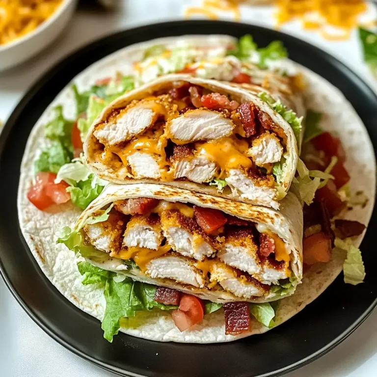 Knuspriges Hähnchen Bacon Ranch Wrap