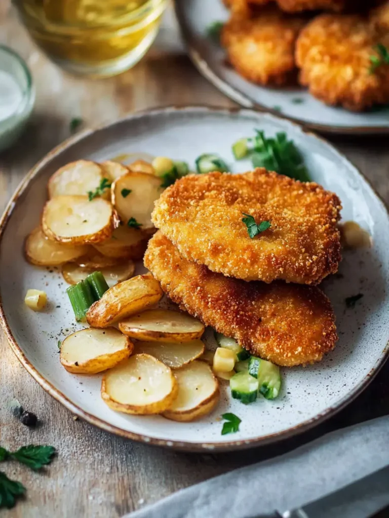 Knuspriges Kohlrabischnitzel