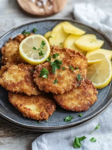 Knuspriges Zwiebel-Schnitzel aus der Heißluftfritteuse