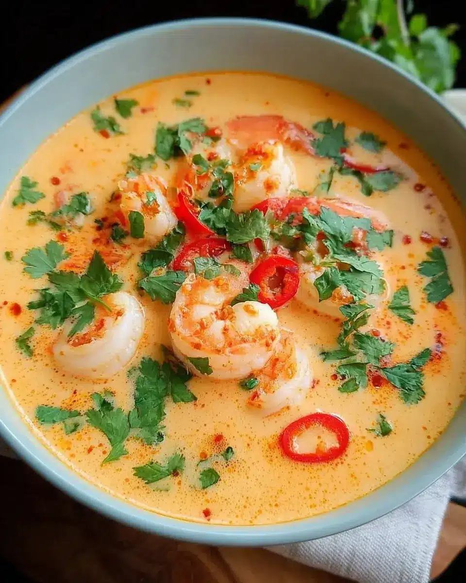 Kokos-Shrimps-Suppe