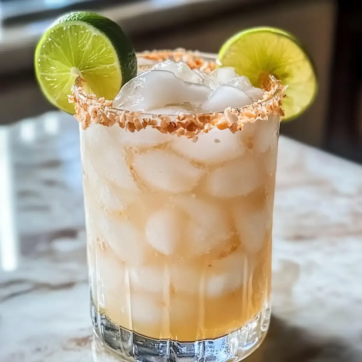 Kokosnuss-Lychee-Eisgetränk