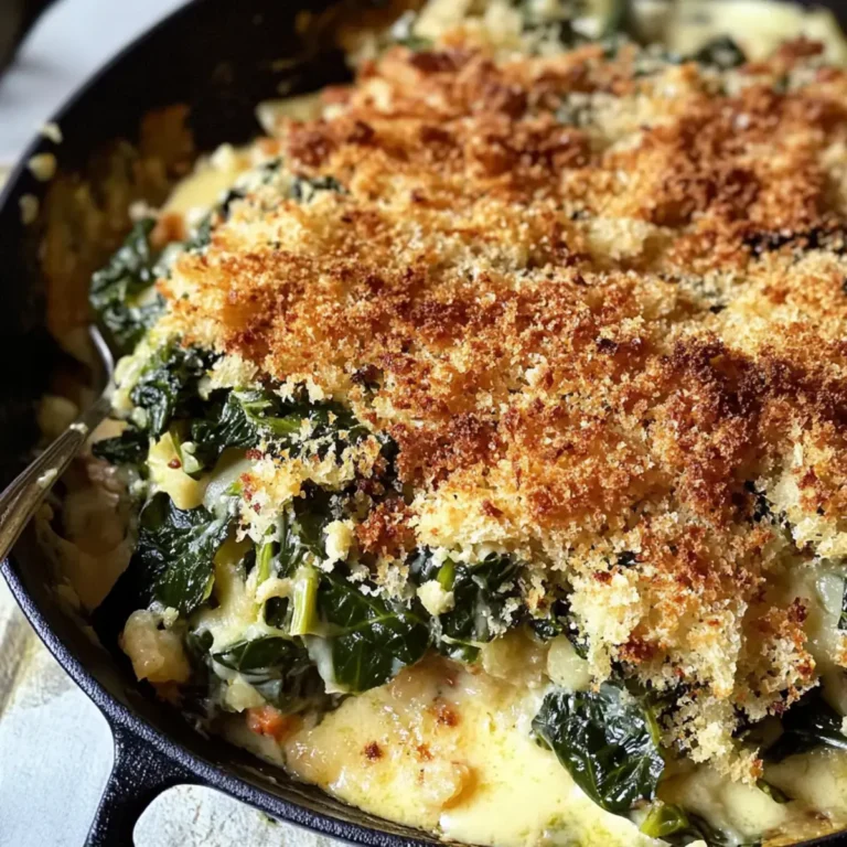 Kollard Greens Gratin