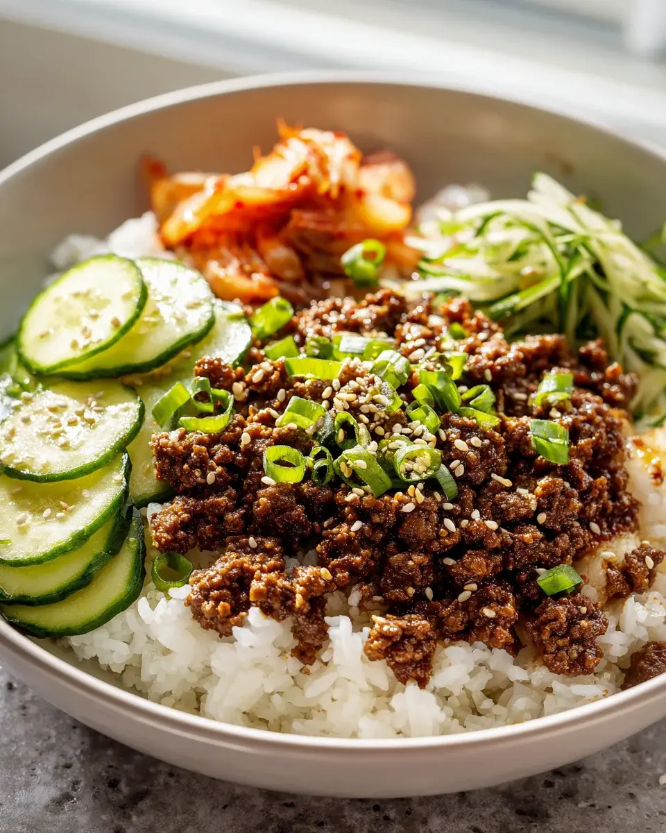 Korean Ground Beef Bowl