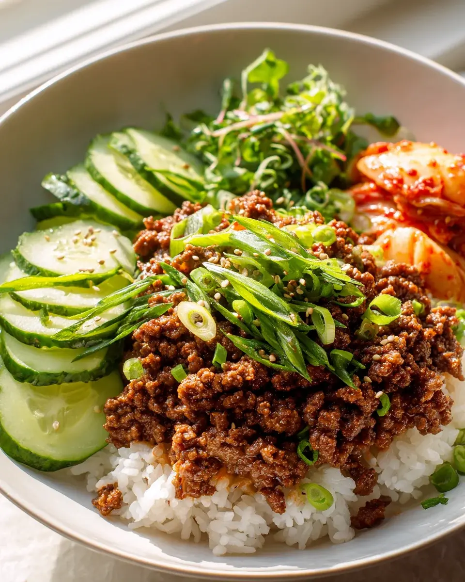 Korean Ground Beef Bowl