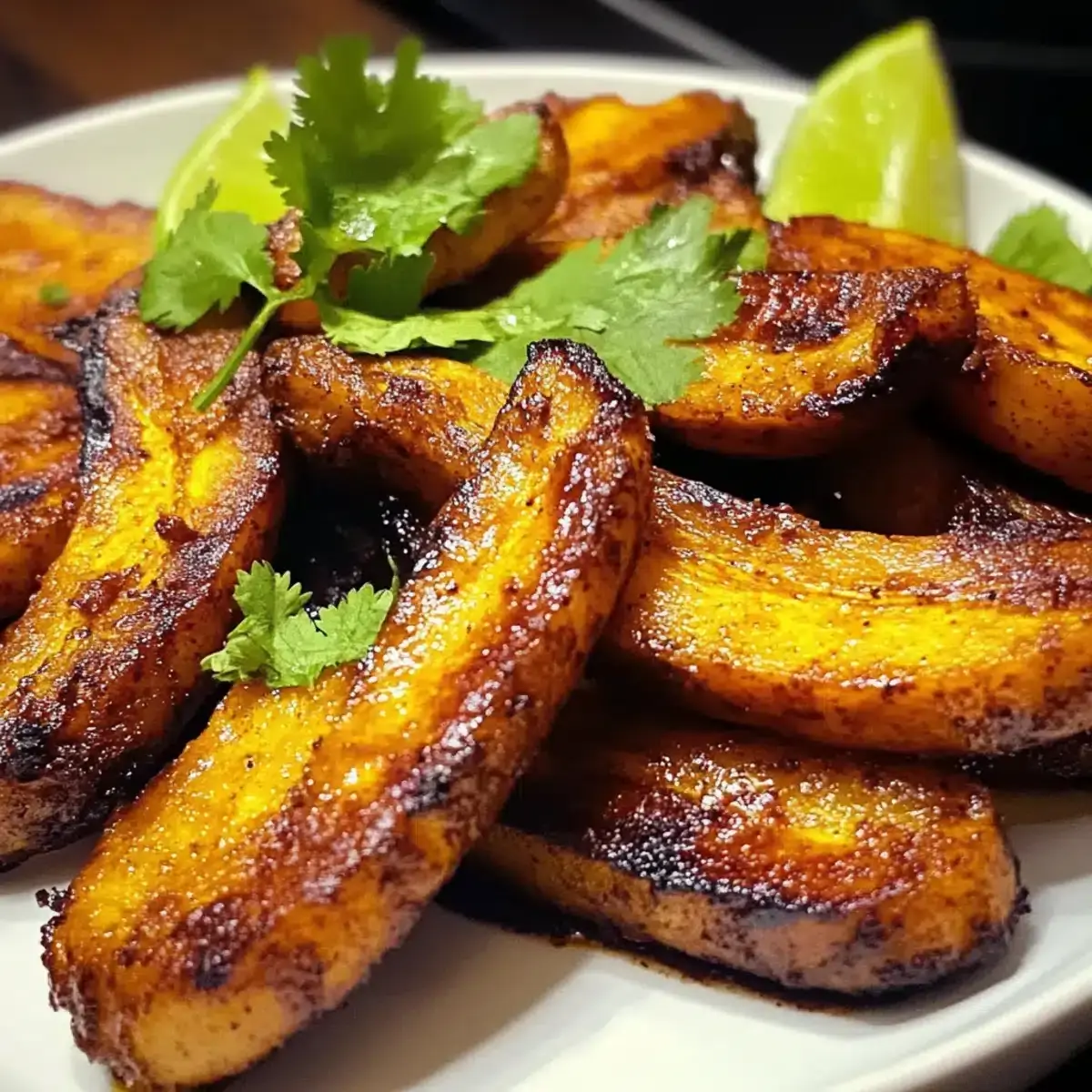 Kubanische Mojo-geröstete Kochbananen