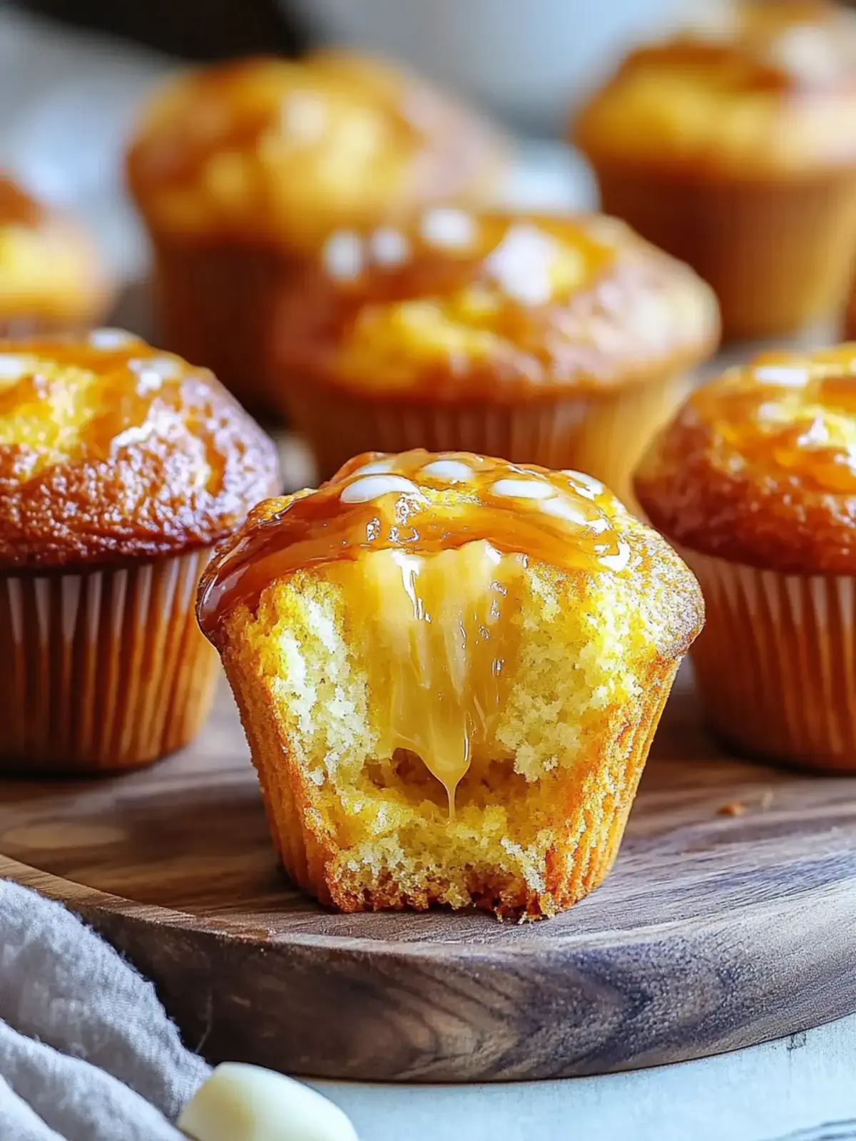 Kürbis-Käsekuchen-Muffins mit Karamell-Schattierung