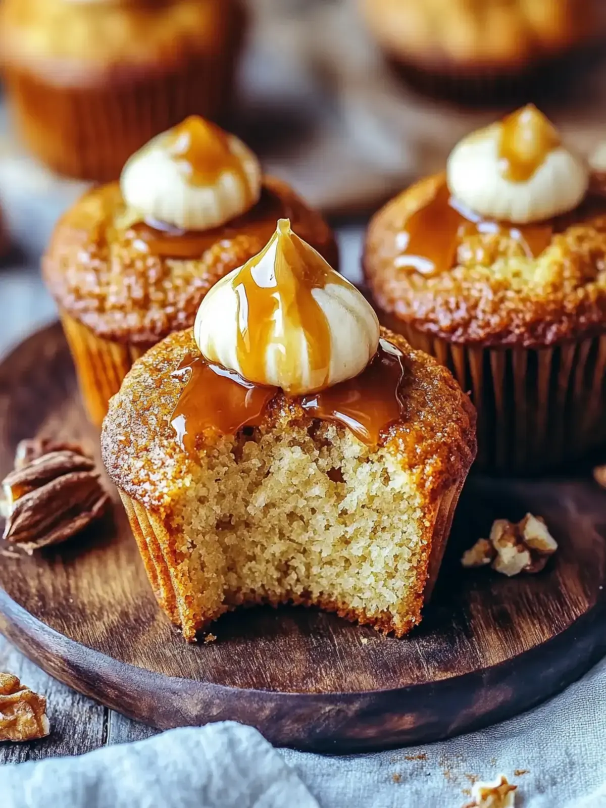 Kyrbis Kysekuchen Muffins mit Karamell Schattierung