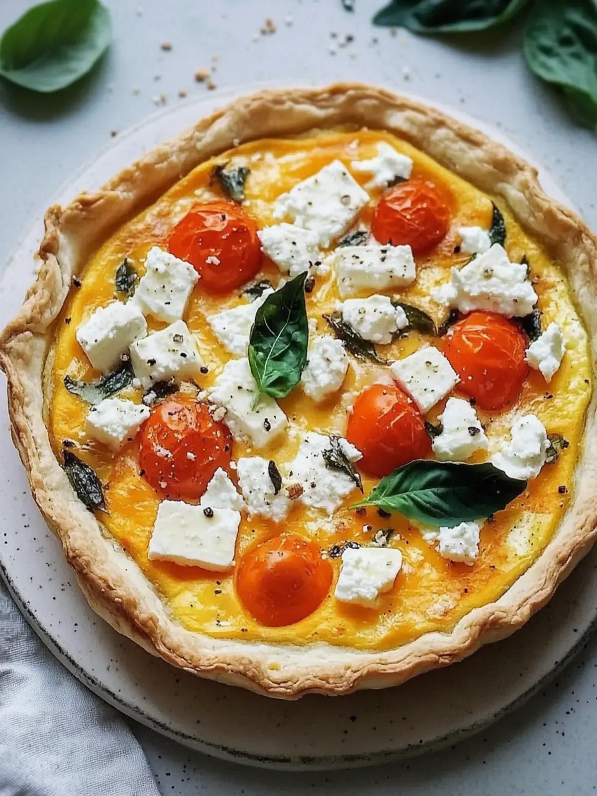 Kürbis-Quiche mit Feta