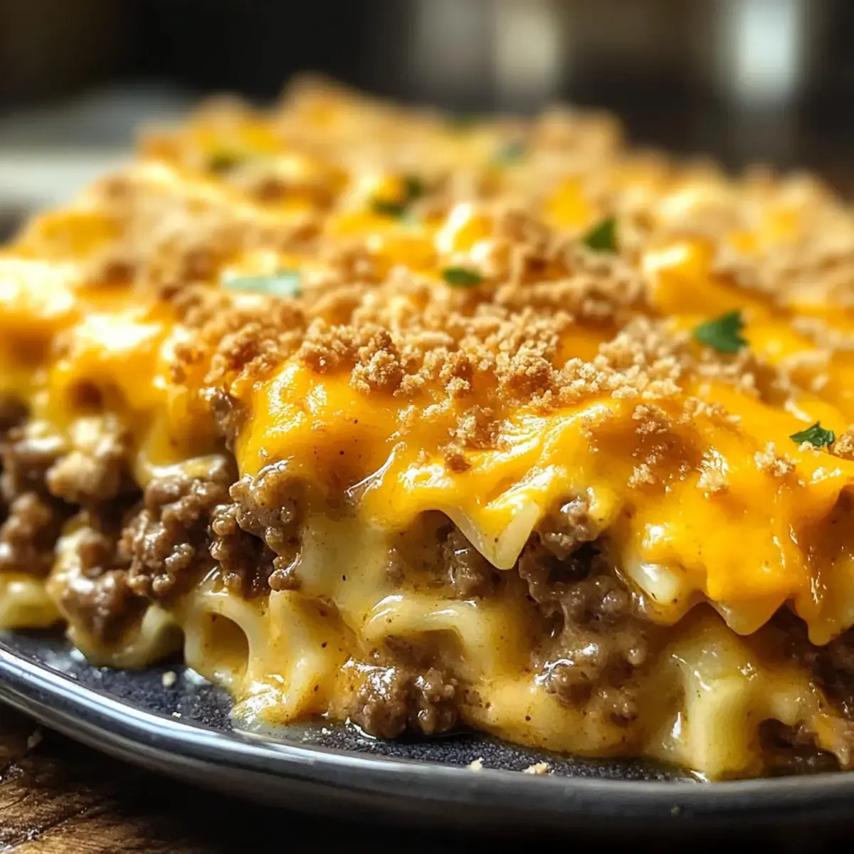 Käse Cheeseburger Auflauf