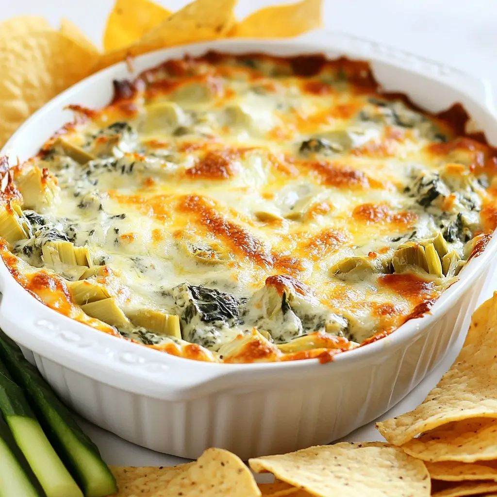 Käse Spinat Artischocken Dip