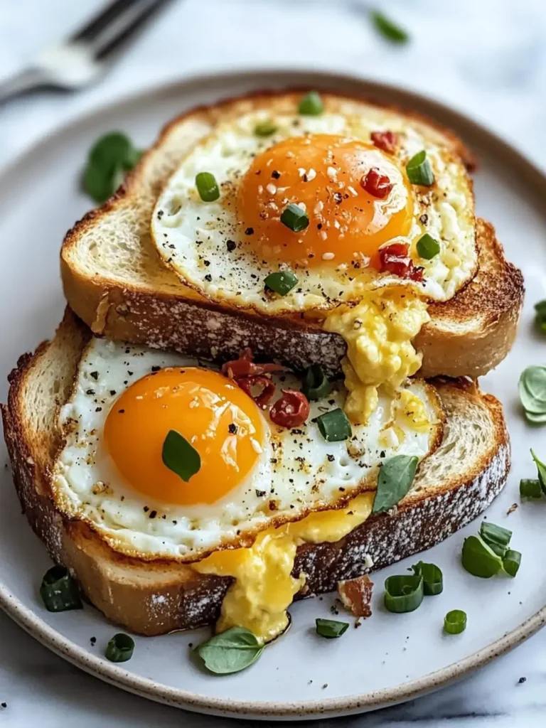 Käse-Toast mit Spiegelei