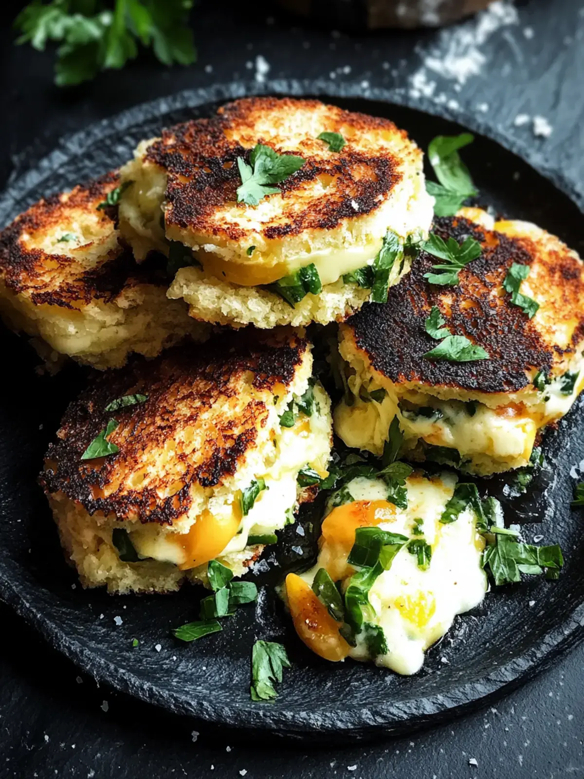 Käse gefüllte Gemüseküchle