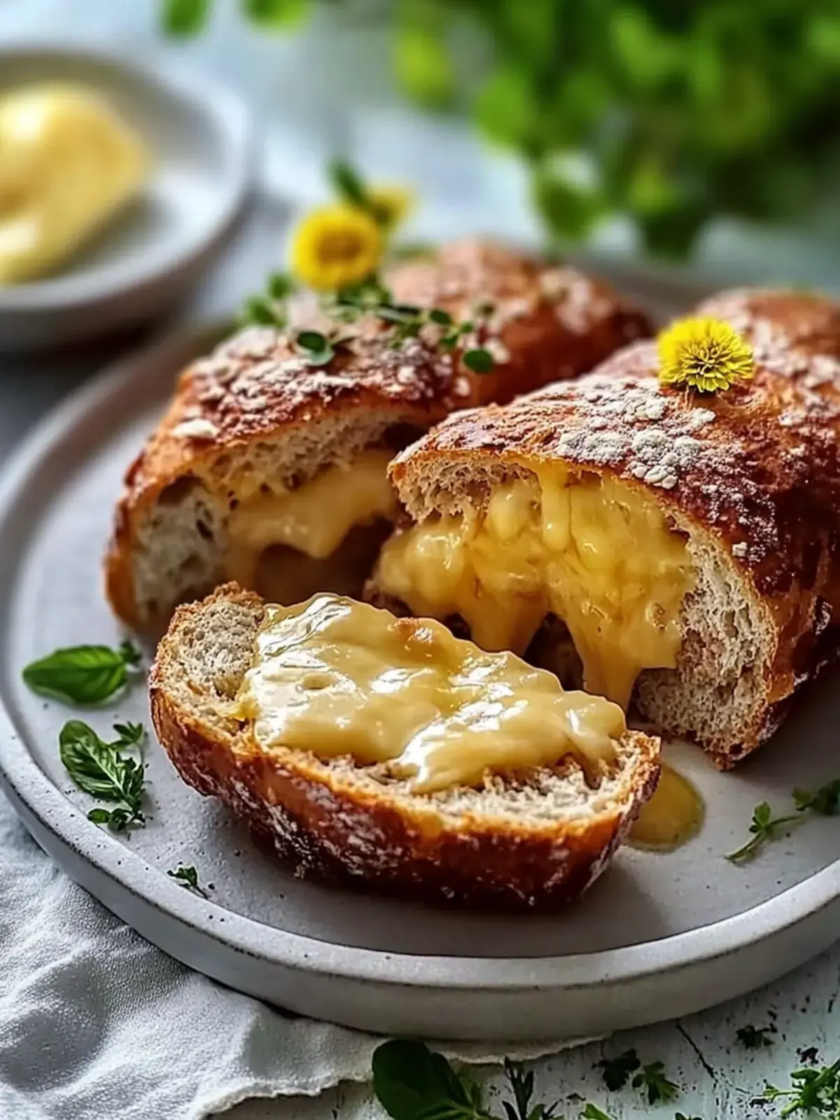 Käsegefüllte Fleischbällchen