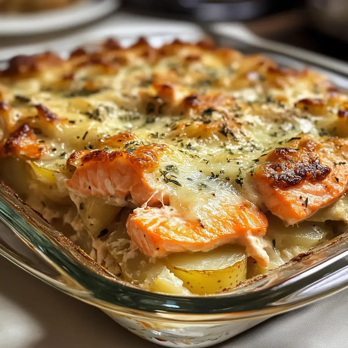 Lachs Kartoffel Auflauf