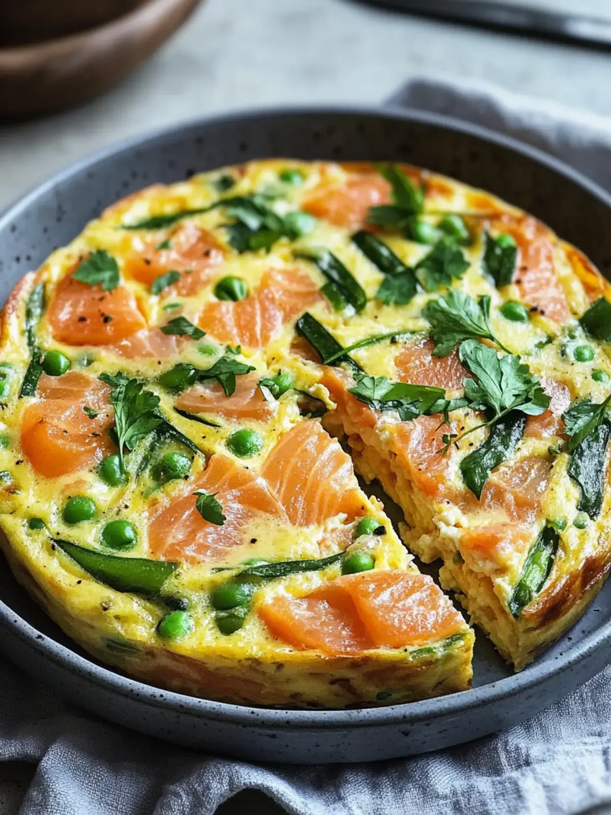 Lachs Lauch Frittata