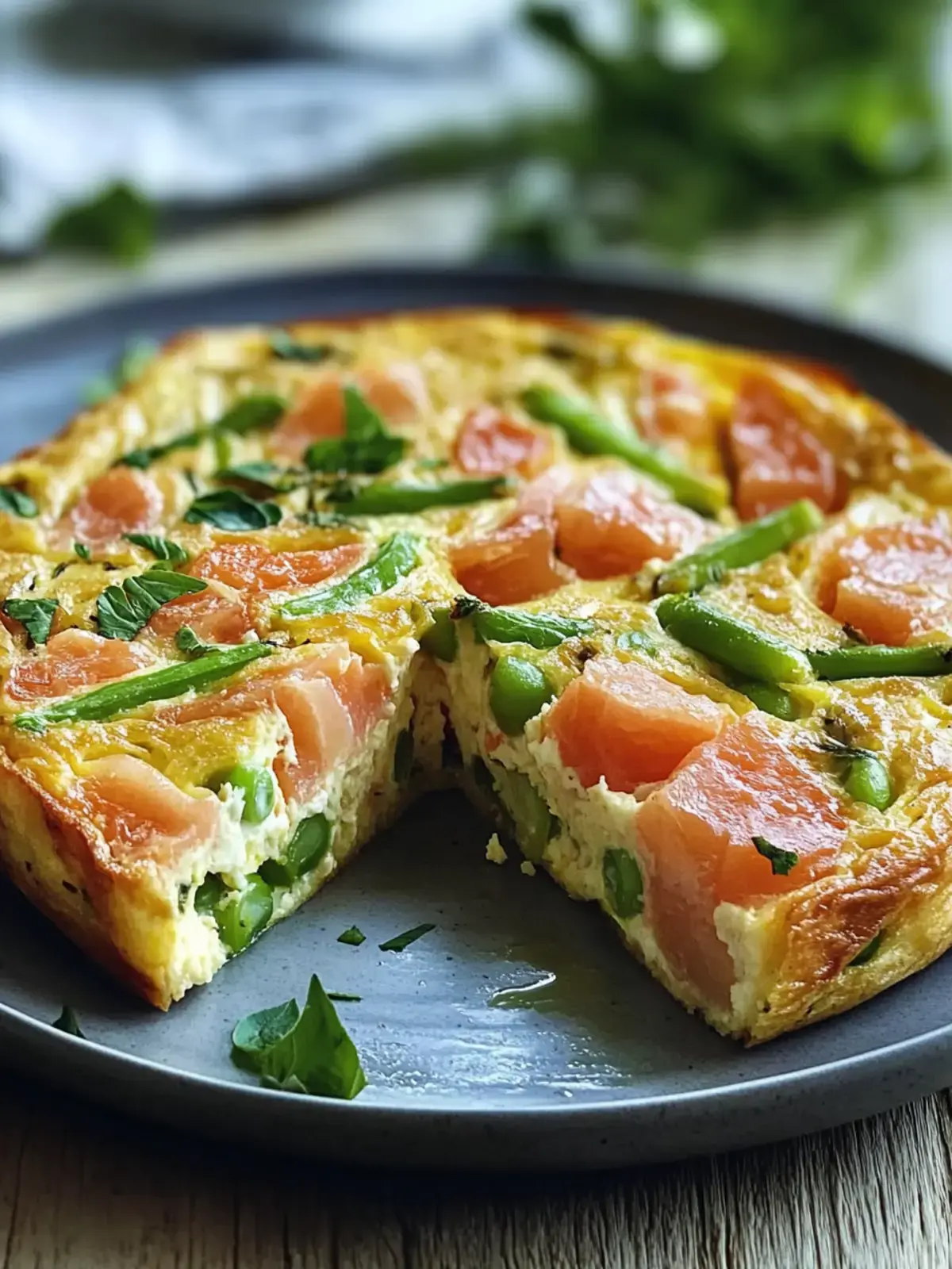 Lachs Lauch Frittata