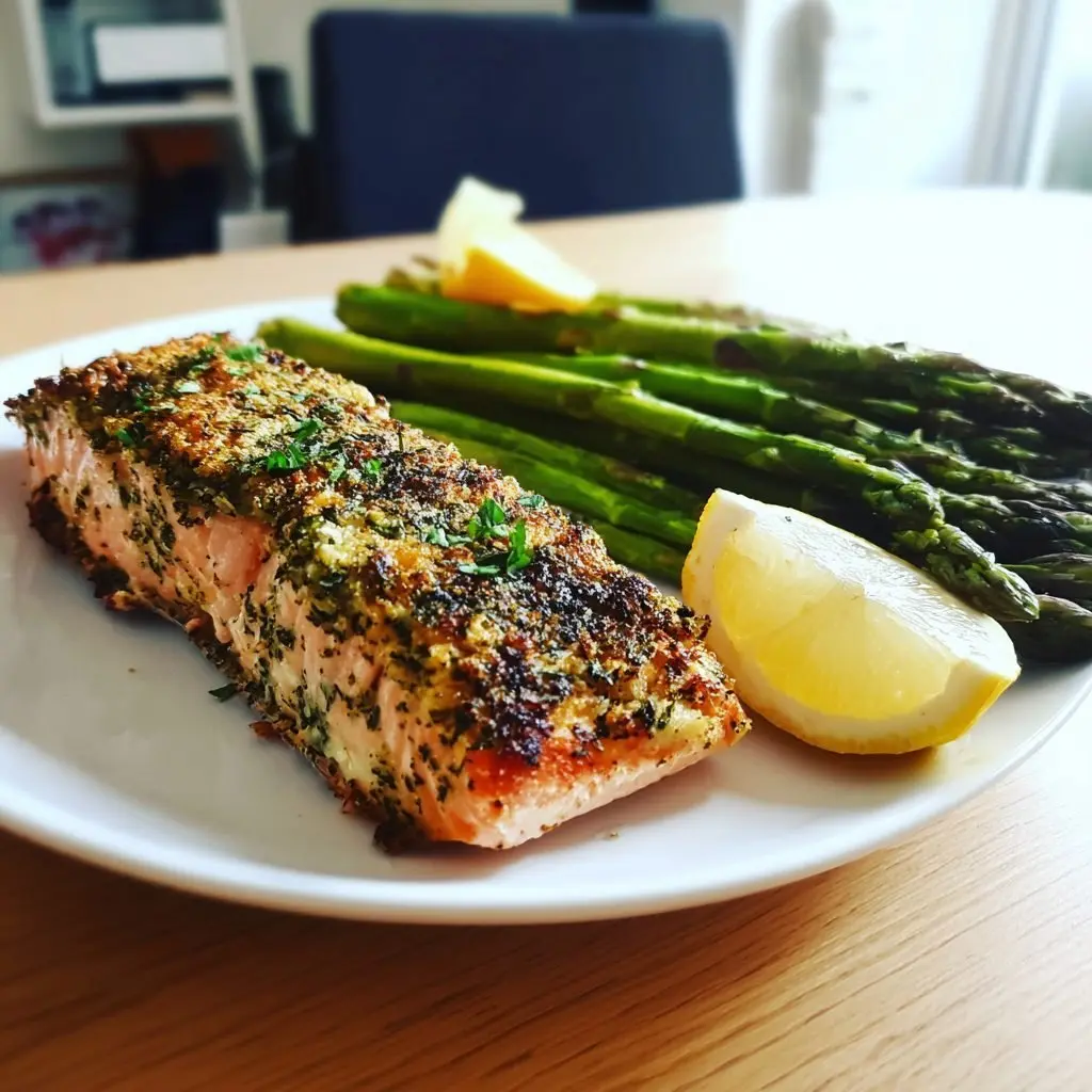 Lachsfilet mit Kräuterkruste