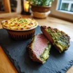 Lammkarree mit Byrlauch Kruste