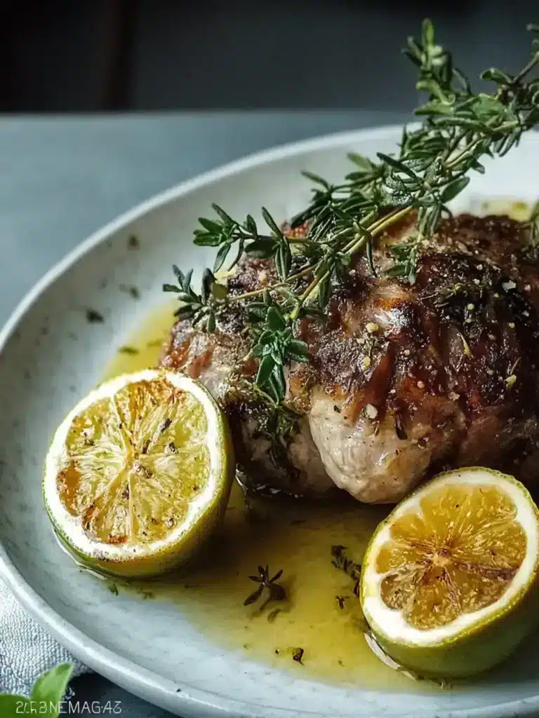 Lammkeule aus dem Backofen