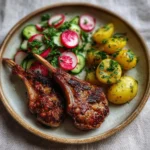 Lammkoteletts mit Radieschensalat