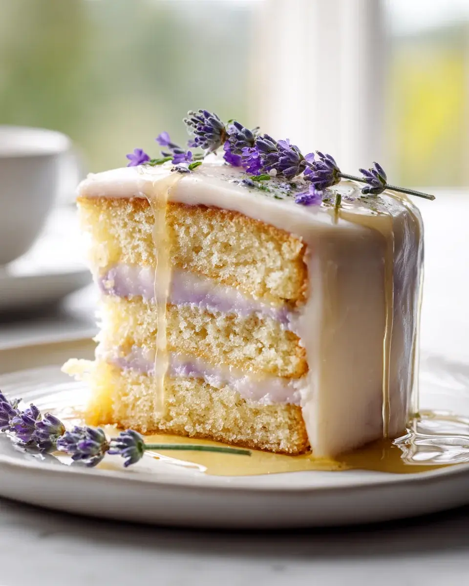 Lavendel Honig Frühlingskuchen