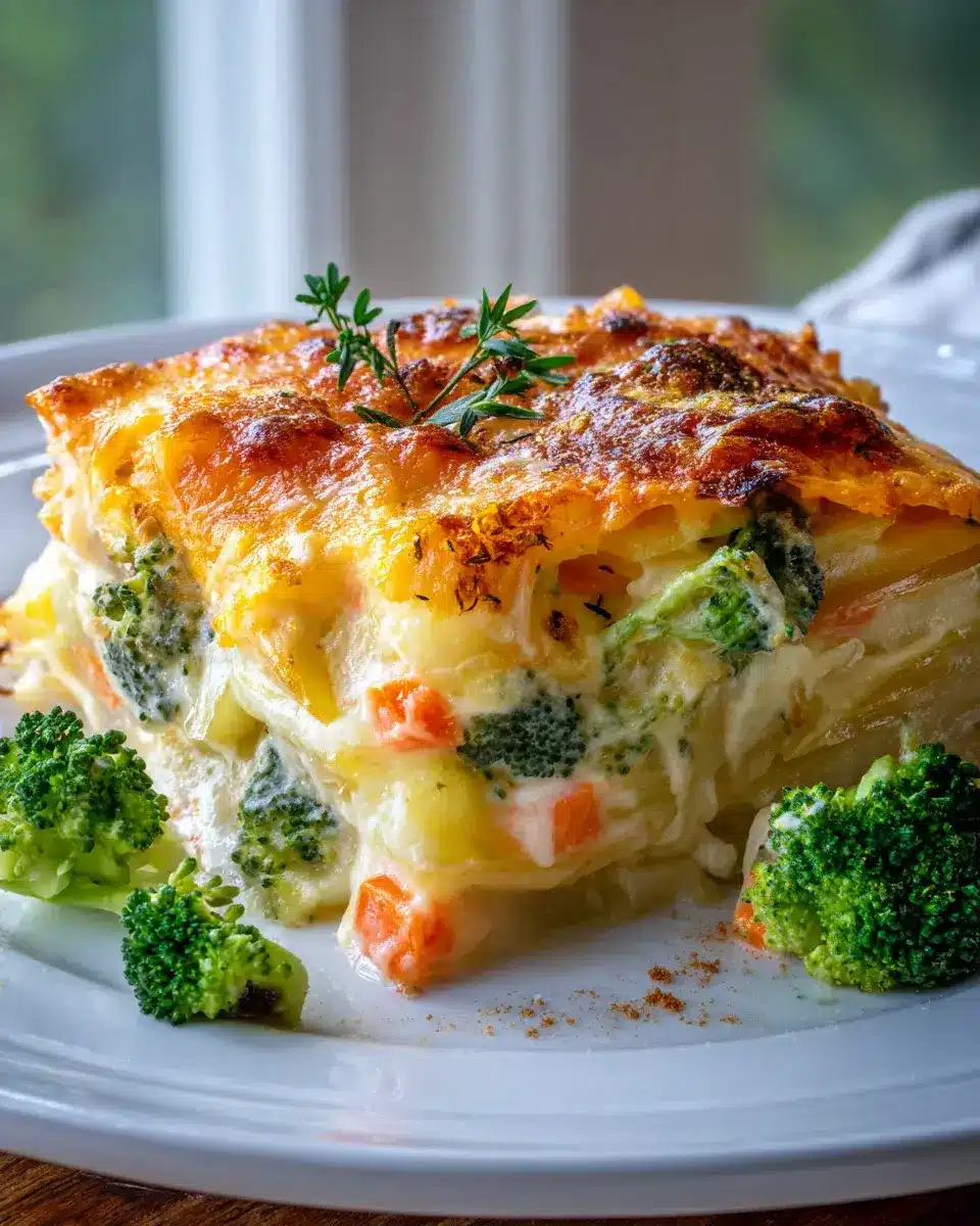 Leckerer Vegetarischer Kartoffelauflauf