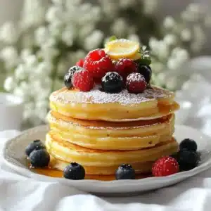 Zitronen-Ricotta-Pfannkuchen