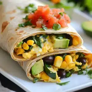 Überladene Veggie-Frühstücks-Burritos