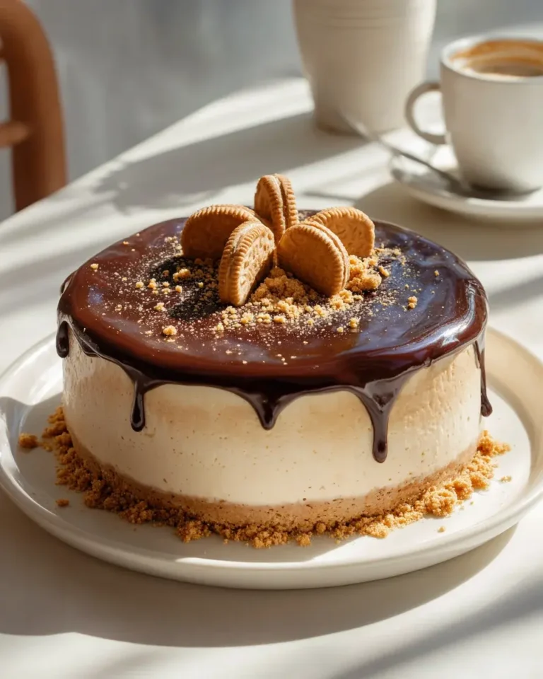 Lotus Cheesecake Traum: Cremig mit Schoko Ganache Topping – Snackerra