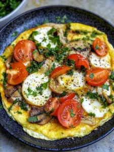 Leckeres Low-Carb-Gemüseomelett in 10 Minuten