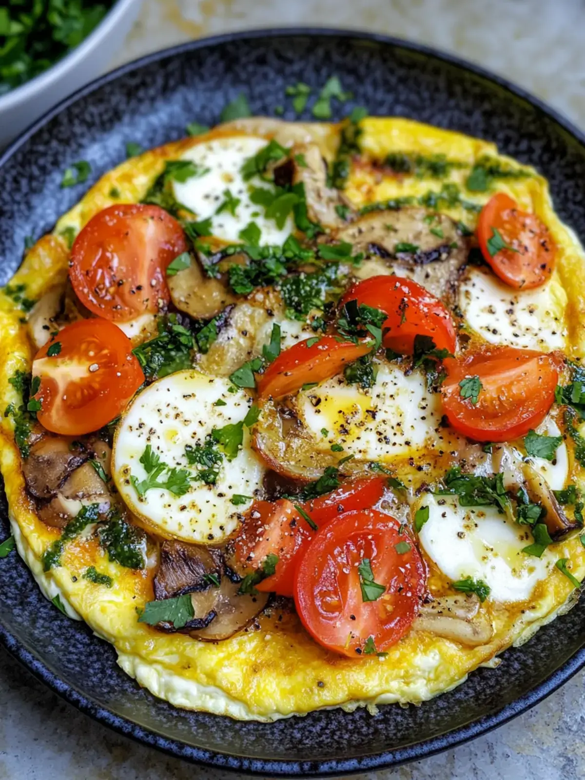 Low Carb Gemüseomelett