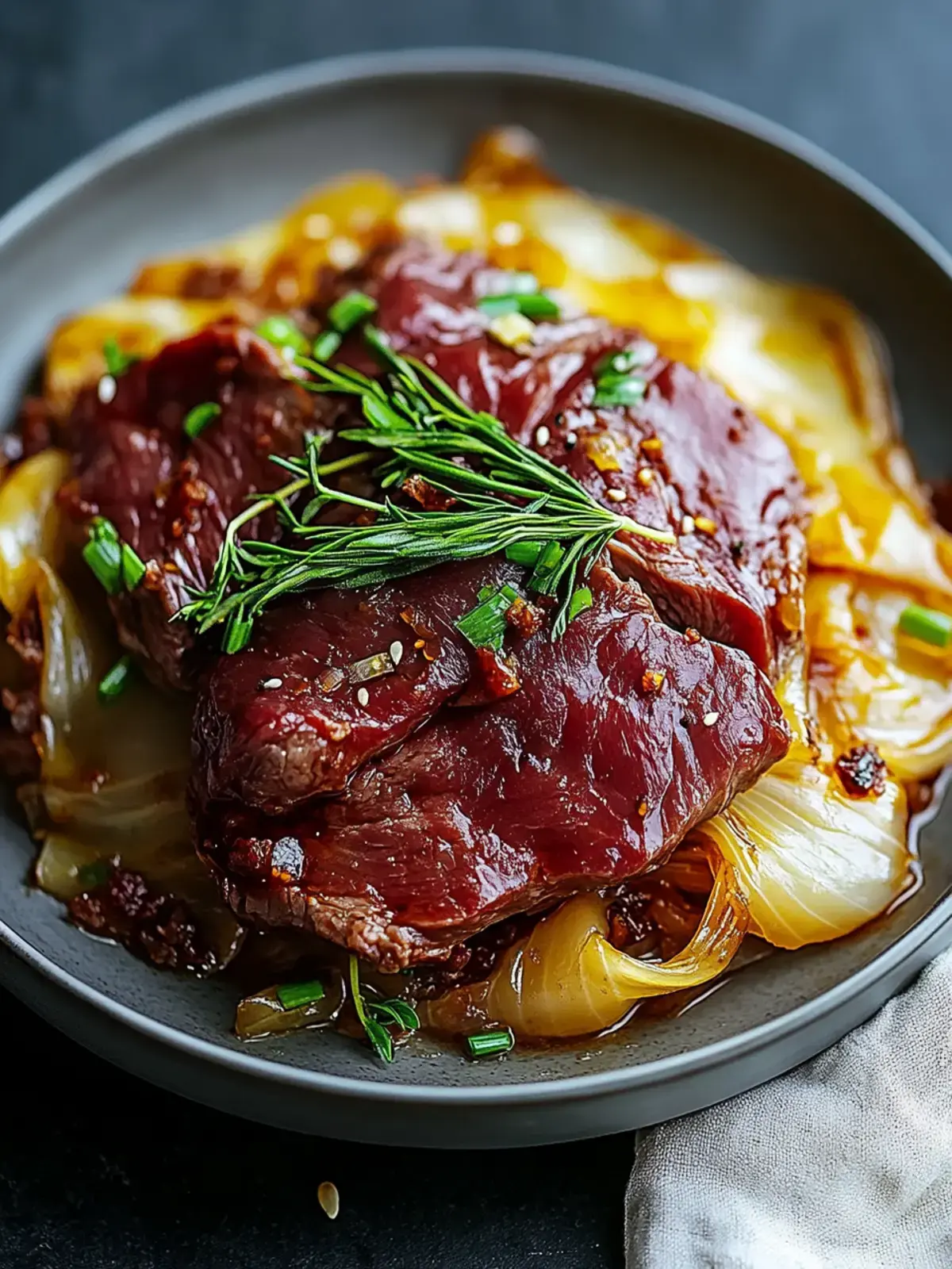 Low Carb Mongolisches Rinderhackfleisch mit Kohl