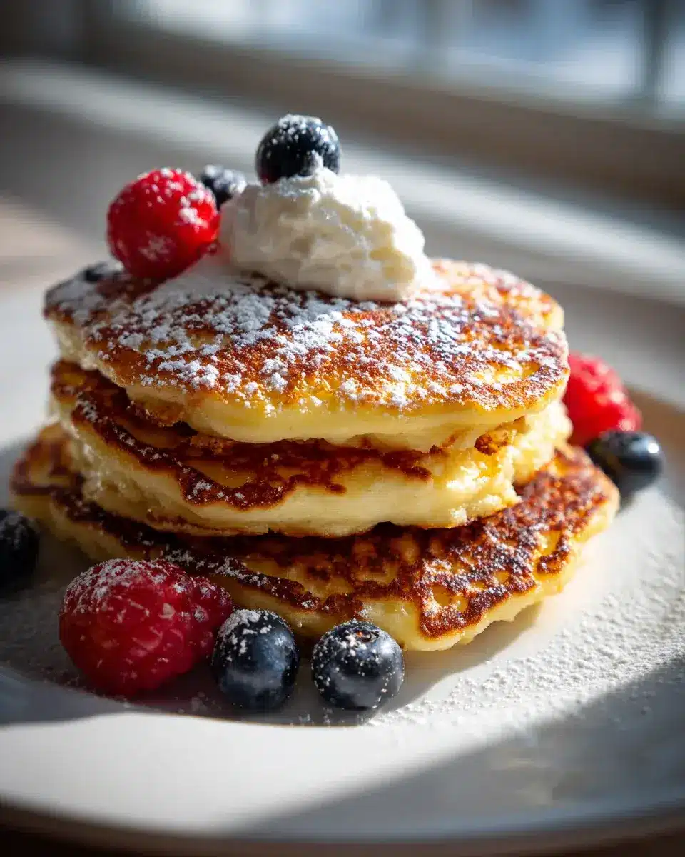 Low Carb Quark Pfannkuchen Mandelmehl