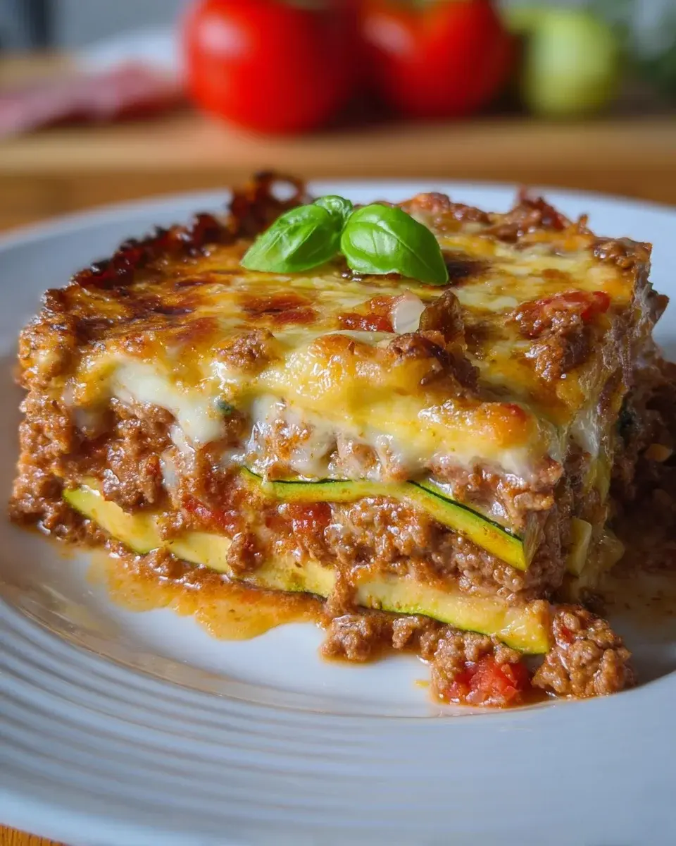 Low Carb Zucchini Lasagne Rezept