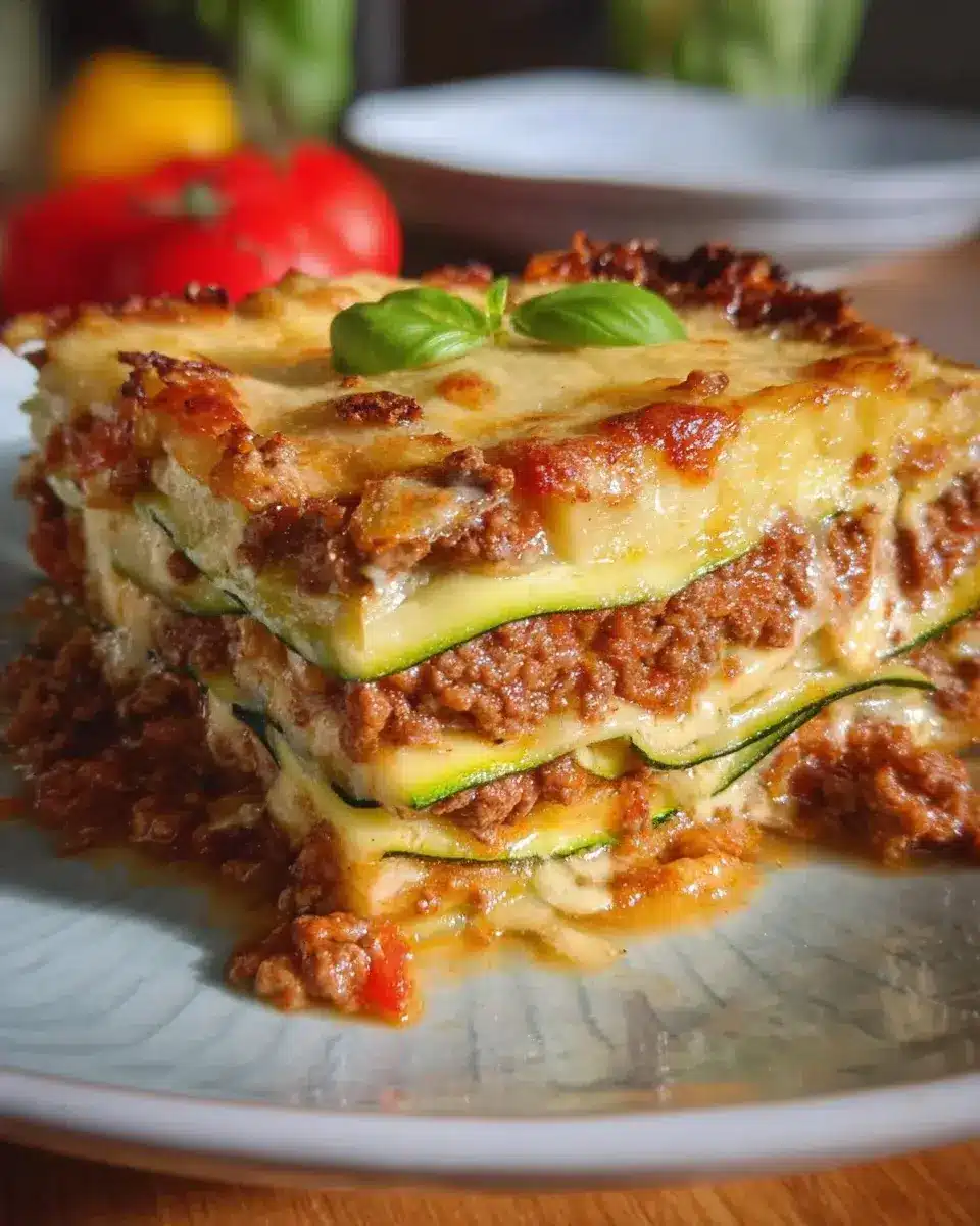 Low Carb Zucchini Lasagne Rezept