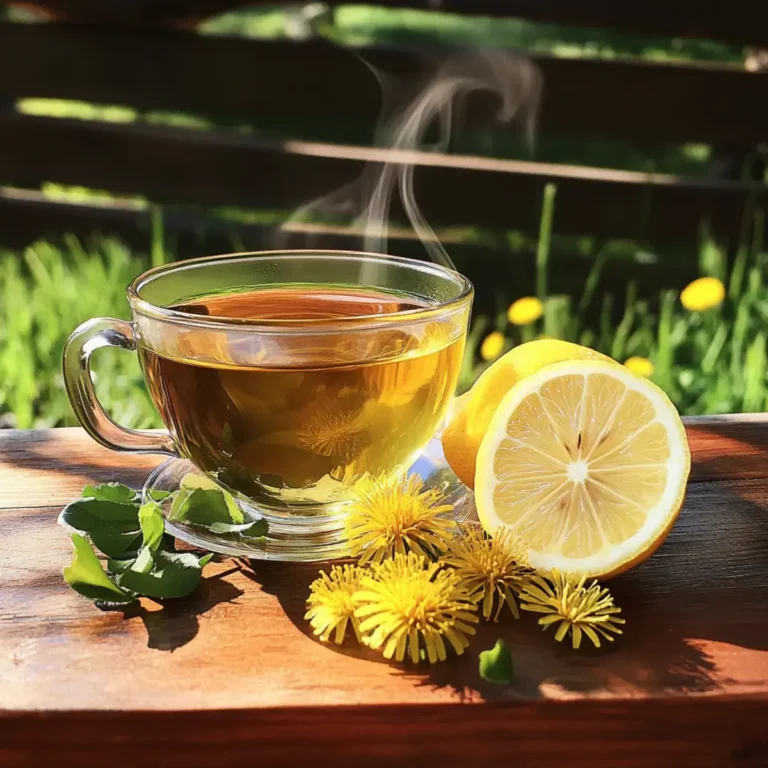 Löwenzahntee Rezept