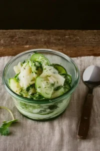 Frischer Mairübchensalat mit Gurke