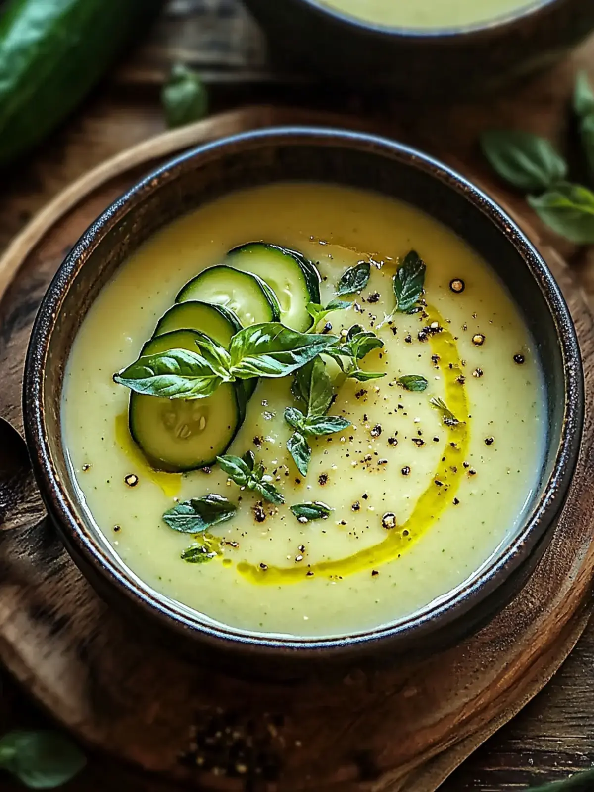 Mais und Zucchini Cremesuppe
