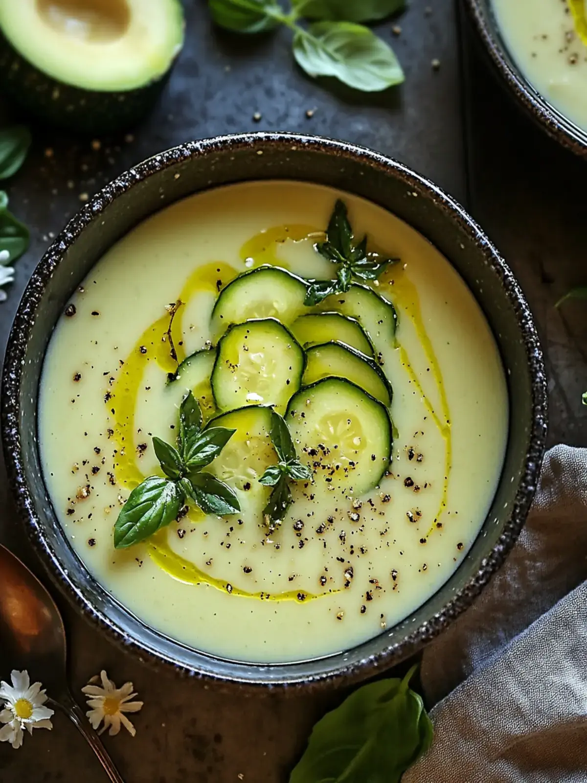 Mais und Zucchini Cremesuppe