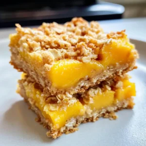 Mango Haferflocken Streusel Riegel