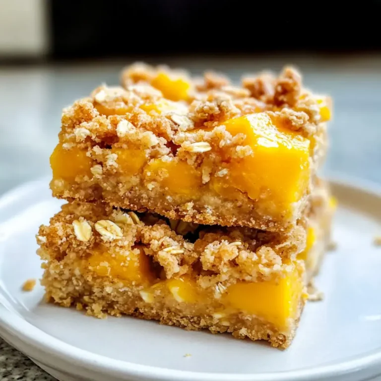 Mango Haferflocken Streusel Riegel