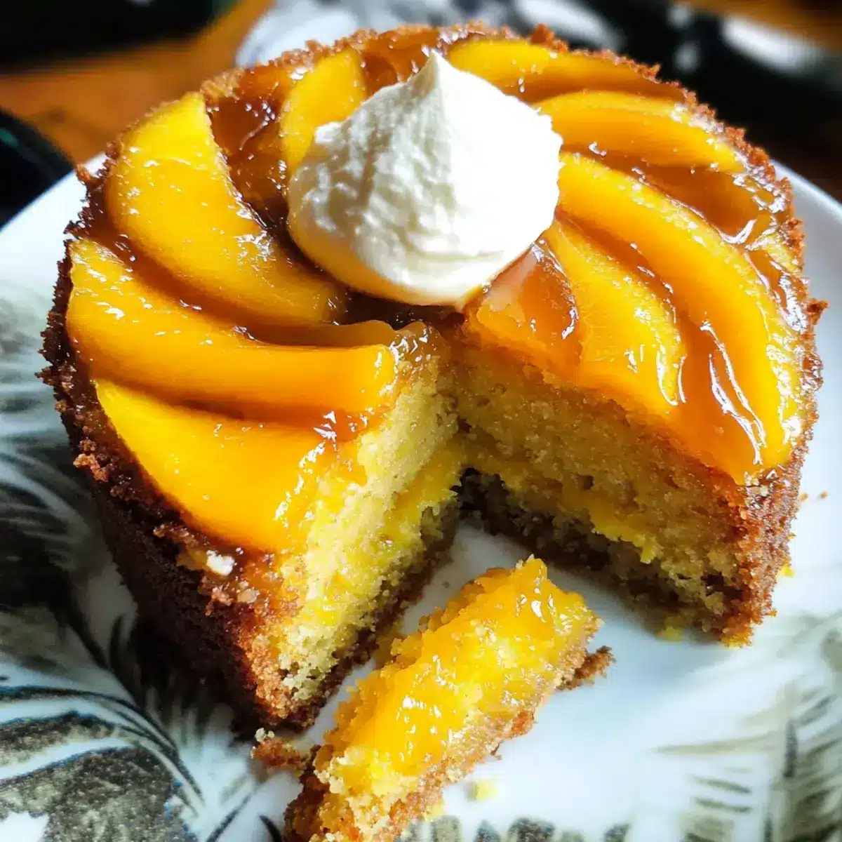 Mango Kirschbekehrter Kuchen